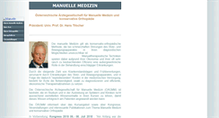 Desktop Screenshot of manuellemedizin.org